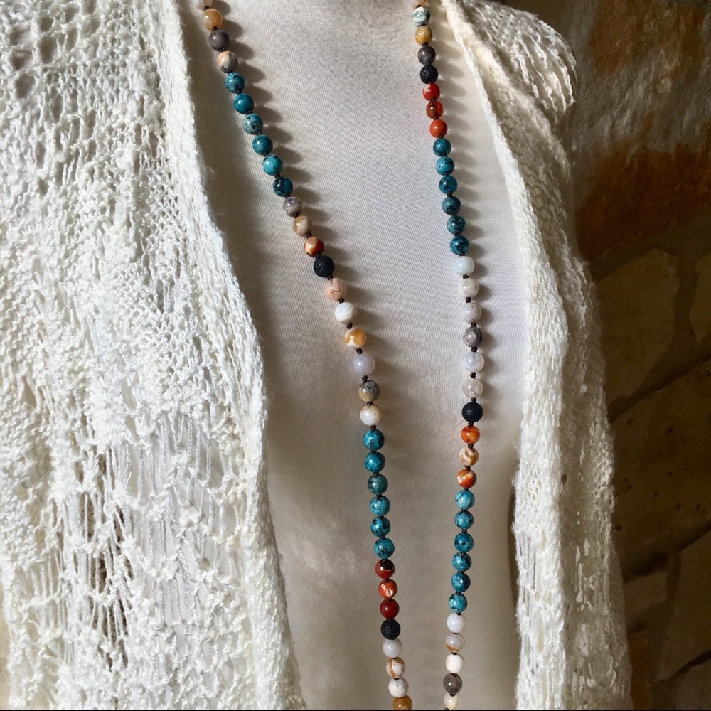 Anthropologie Druzy Quartz Pendant Necklace - Picture 7 of 8